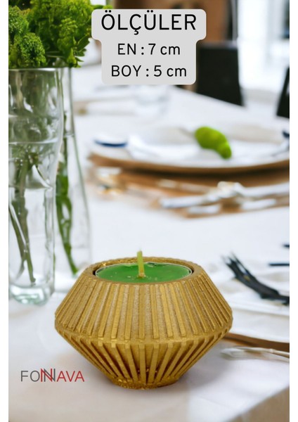 Şamdan Mumluk Dekoratif Mumluk Beyaz Renk Tealight Mumluk Model 37