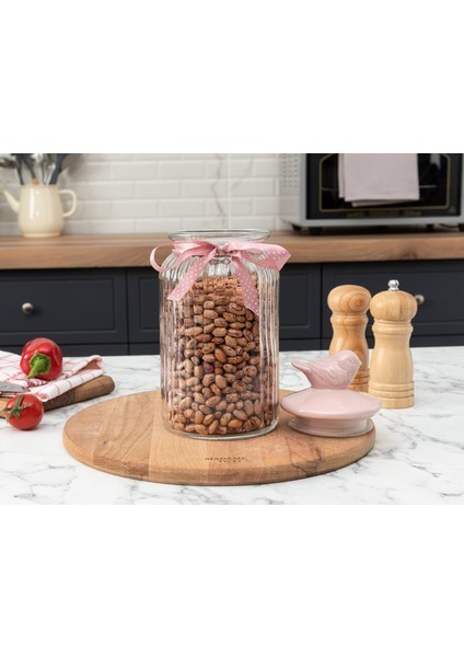 Kuşlu Kavanoz Silindir 1300ML fiyatları