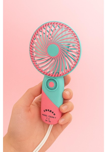 Şarjlı Masa ve El Fan Taşınabilir Şarjlı Edilebilir Mini El Fan fırsatları