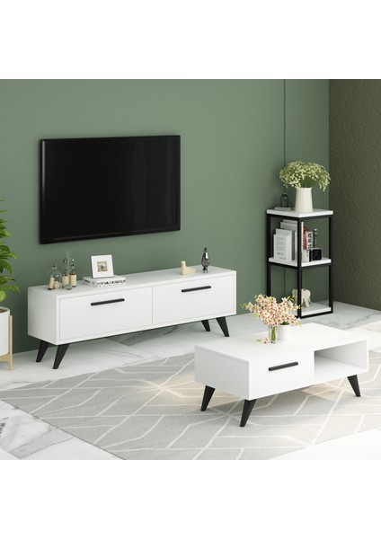 TS002B-LİSA Tv Stand Beyaz modelleri