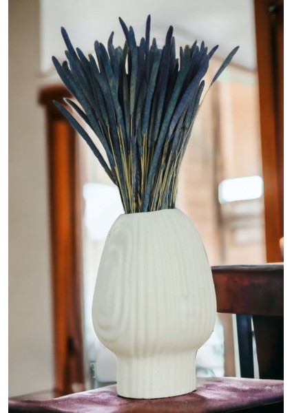 Dekoratif Vazo El Yapımı Beyaz Renk Model 13 modelleri