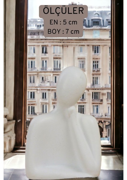Biblo Heykel Düşünen Insan Silüeti Orta Boy Model 12
