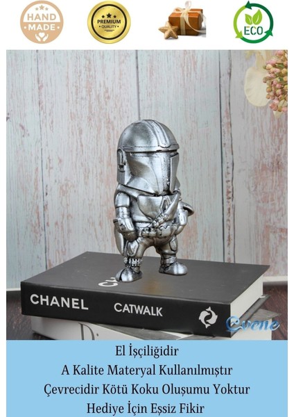 Dekoratif Biblo Savaşçı Heykel El Yapımı Hediyelik Süs Eşyası Model Savaşçı1