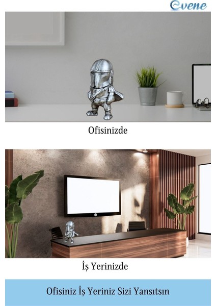 Dekoratif Biblo Savaşçı Heykel El Yapımı Hediyelik Süs Eşyası Model Savaşçı1