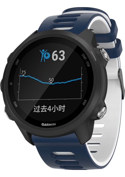 Samsung Galaxy Watch 46MM Için 22MM Çift Renkli Silikon Kayış, Ayarlanabilir Saat Kayışı Değiştirme - Gece Mavisi/beyaz (Yurt Dışından) indirimleri