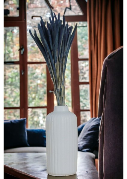 Dekoratif Vazo El Yapımı Beyaz Renk Model 22 modelleri