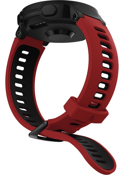 Garmin Forerunner 735XT 220, 230, 235, 620, 630 Için Silikon Saat Kayışı, Siyah Tokalı Çift Renkli Bilek Kayışı - Kırmızı/siyah (Yurt Dışından) fiyatları