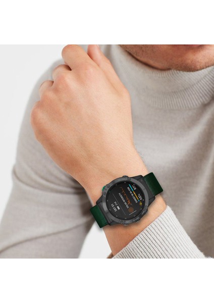 Garmin Fenix 7 Pro/7/6/5 Deri Bileklik Ayarlanabilir Saat Kayışı Metal Pim Tokalı - Yeşil (Yurt Dışından) fırsatları