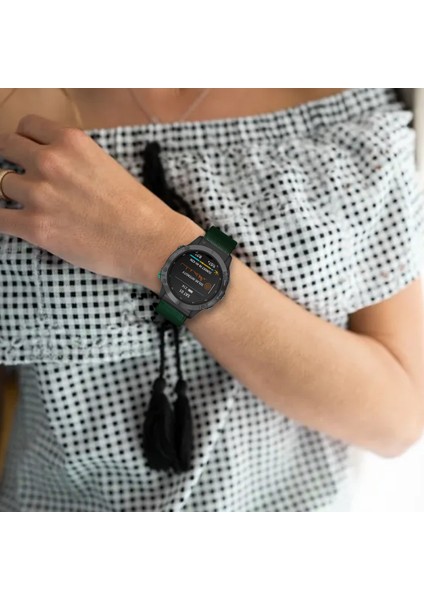 Garmin Fenix 7 Pro/7/6/5 Deri Bileklik Ayarlanabilir Saat Kayışı Metal Pim Tokalı - Yeşil (Yurt Dışından) indirimleri