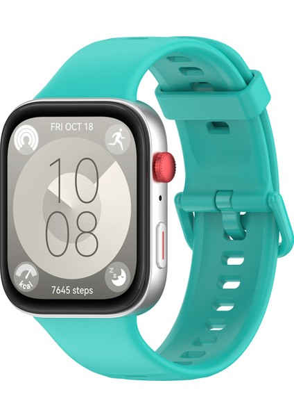 Huawei Watch Fit 3 Yedek Bileklik Yumuşak Silikon Saat Kayışı - Turkuaz (Yurt Dışından) modelleri