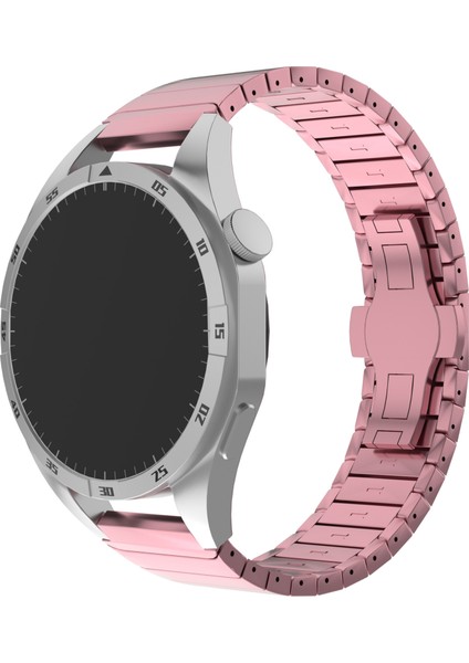 Huawei Watch Gt 4 Pro/gt 3 46MM/SAMSUNG Galaxy Watch3 45MM/GARMIN Vivoactive 4 Tokalı 1 Boncuklu Alaşımlı Saat Kayışı - Pembe (Yurt Dışından) fırsatları