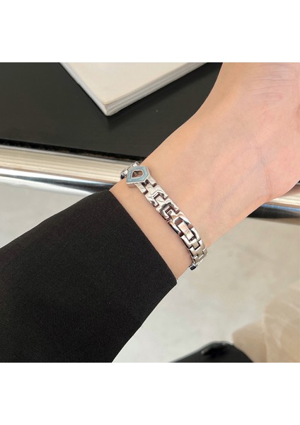 Apple Watch 10 46MM/ULTRA 2/ultra 49MM/9 8 7 45MM/SE (2023) Se (2022) Se 6 5 4 44MM/3 2 1 42MM Çinko Alaşımlı Saat Kayışı - Girdap Mavisi/gümüş (Yurt Dışından) indirimleri