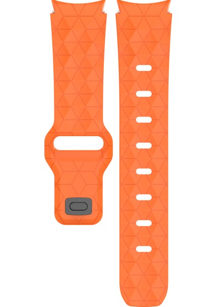 Samsung Galaxy Watch Fe 40MM/WATCH6/WATCH6 Classic/watch 5/watch 5 Pro Silikon Saat Kayışı Futbol Desenli - Turuncu (Yurt Dışından) modelleri