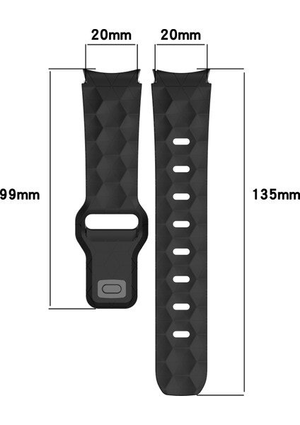 Samsung Galaxy Watch Fe 40MM/WATCH6/WATCH6 Classic/watch 5/watch 5 Pro Silikon Saat Kayışı Futbol Desenli - Siyah Gri Kamuflaj (Yurt Dışından) fiyatları