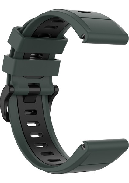 Garmin Fenix 6x/fenix 5x Için Iki Renkli Silikon Akıllı Saat Kayışı, Yedek Ayarlanabilir Bilek Bandı - Yeşil/siyah (Yurt Dışından) fırsatları
