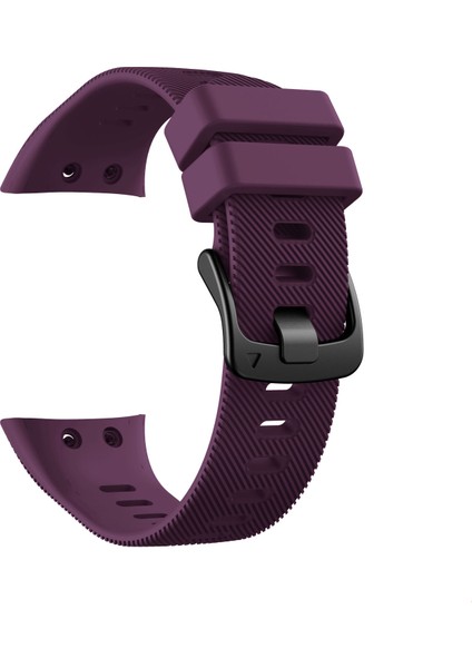 Garmin Forerunner 45-Mor Için Siyah Tokalı Silikon Saat Kayışı (Yurt Dışından)