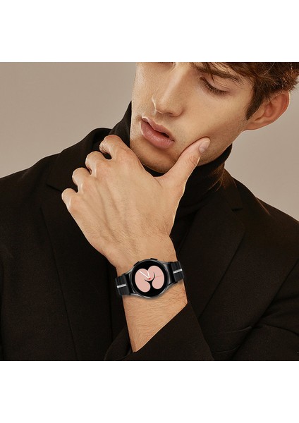 Samsung Galaxy Watch Fe 40MM/WATCH4/WATCH4 Classic/watch4 Active/watch 5/watch 5 Pro Paslanmaz Çelik Kayış Bileklik - Siyah + Gümüş (Yurt Dışından) indirimleri