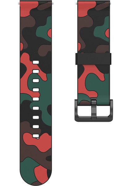 Polar Grit X/vantage M-Kamuflaj Kırmızı Için 22 mm Kamuflaj Epoksi Akıllı Saat Kayışı Yedeği (Yurt Dışından) fiyatları