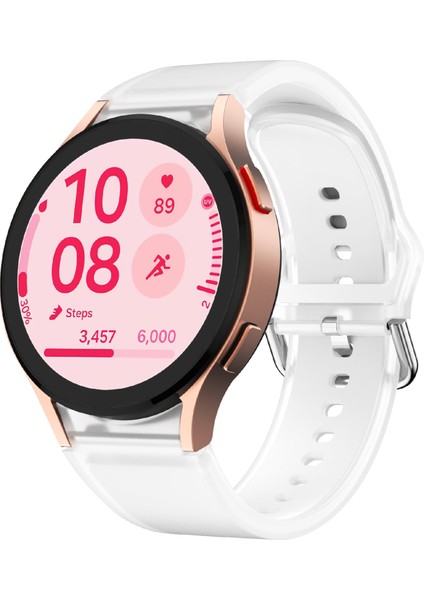 Samsung Galaxy Watch Fe/7/6/5/4 Şeffaf Tasarım Saat Bandı Ayarlanabilir Silikon Kayış - Şeffaf Beyaz (Yurt Dışından) fiyatları
