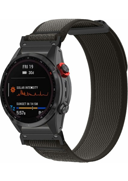Garmin Fenix 7/6/5 Yedek Naylon Ayarlanabilir Döngülü Bağlantı Kayışı - Siyah + Siyah (Yurt Dışından) fiyatları