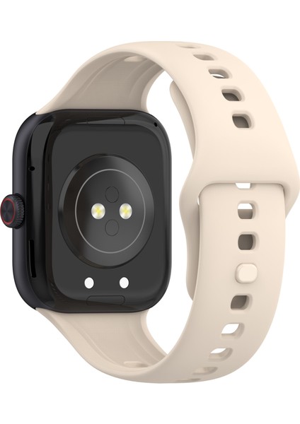 Vivo Watch Gt Saat Kayışı Yumuşak Silikon Bilek Kayışı Ayarlanabilir Toka - Fildişi Beyazı (Yurt Dışından)