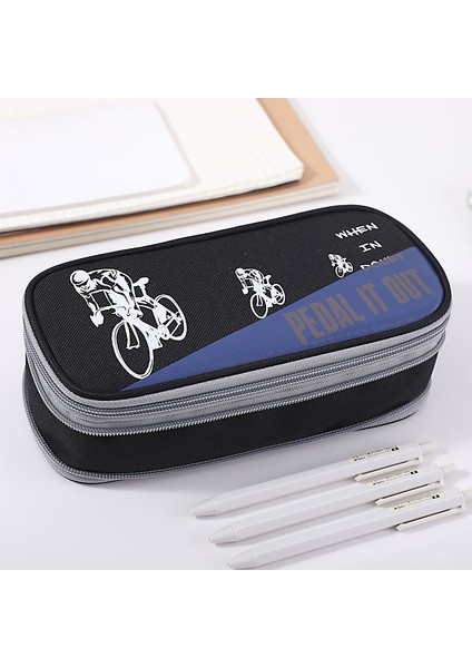 Büyük Kapasiteli Kalem Kutusu Kırtasiye Çantası (Yurt Dışından)