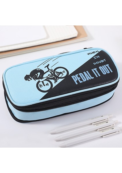 Büyük Kapasiteli Kalem Kutusu Kırtasiye Çantası (Yurt Dışından)