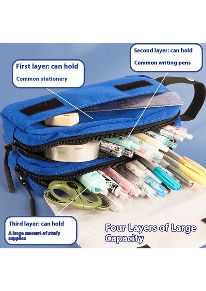 Kalem Çantası Büyük Kapasiteli Havalı Kırtasiye Çantası (Yurt Dışından) fiyatları