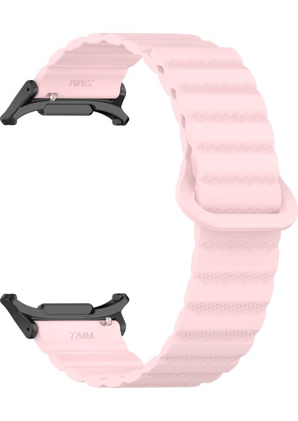 Samsung Galaxy Watch Ultra 47MM Manyetik Silikon Saat Kayışı Yedek Kayışı - Pembe (Yurt Dışından) fırsatları