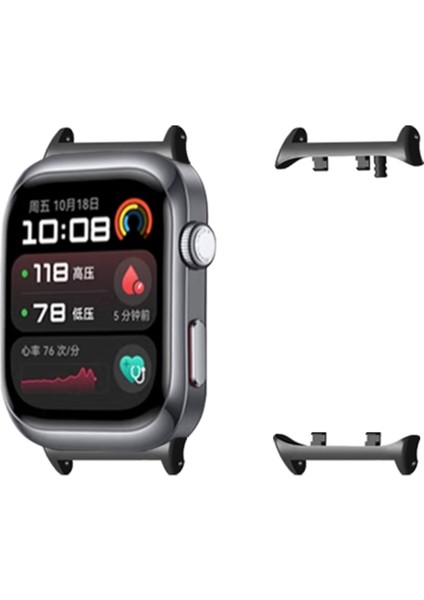 Huawei Watch D2 Metal Konnektörlü 22 mm Yedek Kayış Adaptörleri Için 1 Çift Kordon Konnektörü - Siyah (Yurt Dışından) fiyatları