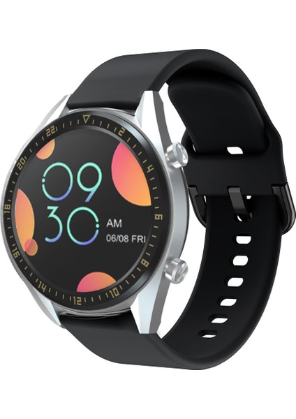 Huawei Watch Gt/watch Gt2/watch Active/watch Buds Için 22 mm Yumuşak Silikon Akıllı Saat Bandı Ayarlanabilir Bilek Kayışı - Siyah (Yurt Dışından) indirimleri