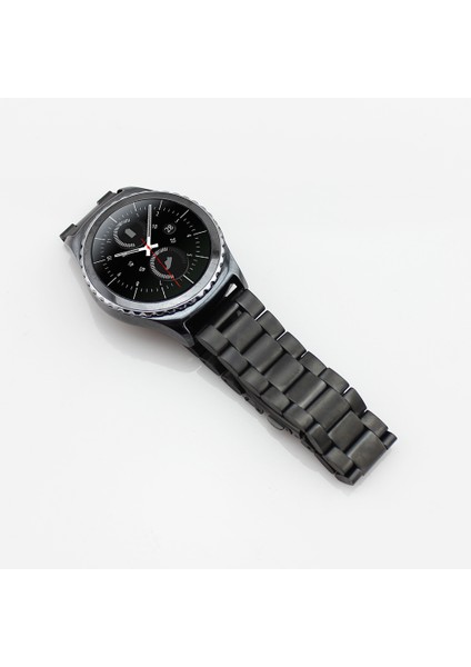 Samsung Gear S3 Frontier/s3 Classic-Siyah Için Paslanmaz Çelik Saat Kayışı Katlanır Tokalı Metal Kayış (Yurt Dışından) fiyatları