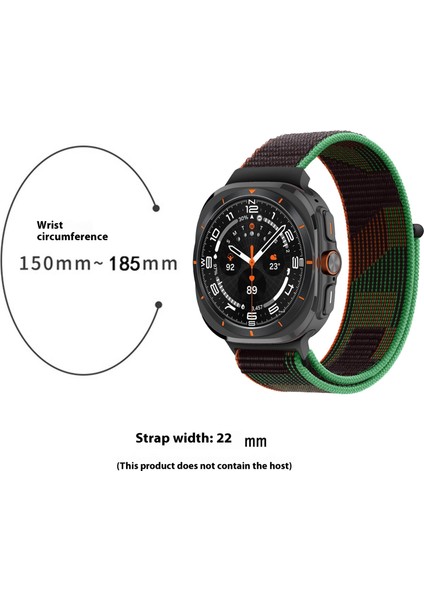 Samsung Galaxy Watch Ultra 47MM Naylon Yedek Saat Kayışı Magic Bant Döngü Kayışı-E Stili (Yurt Dışından) modelleri