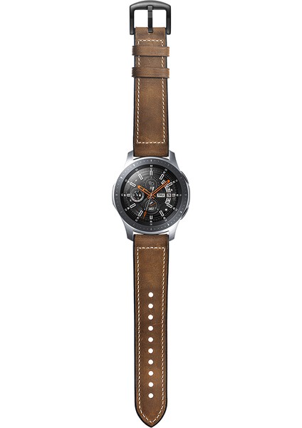 Samsung Galaxy Watch 46MM Silikon Inek Derisi Gw-Titanyum Gümüş 22MM Saat Kayışı-Kahverengi (Yurt Dışından) indirimleri