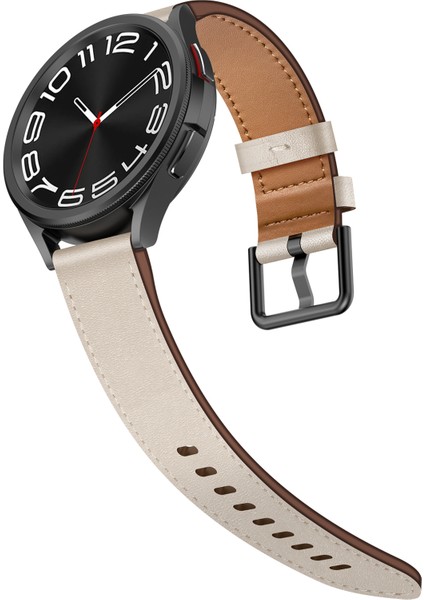 22 mm Evrensel Akıllı Saat Yedek Kayış Üst Katmanlı Dana Derisi Ayarlanabilir Bilek Bandı - Starlight (Yurt Dışından) indirimleri