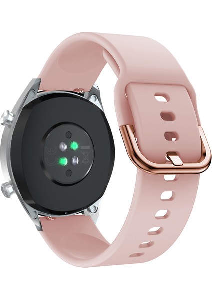 Huawei Watch Gt/watch Gt2/watch Active/watch Buds Için 22 mm Yumuşak Silikon Akıllı Saat Bandı Ayarlanabilir Bilek Kayışı - Pembe (Yurt Dışından) modelleri