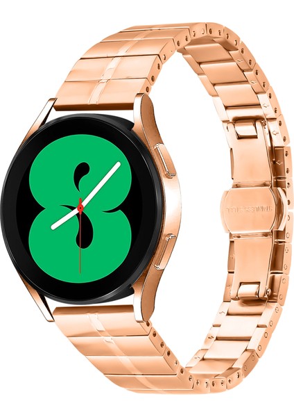 Huami Amazfit Pop Pro Paslanmaz Çelik Saat Kayışı Çizgi Tasarım Yedek Bileklik - Gül Altın (Yurt Dışından) modelleri