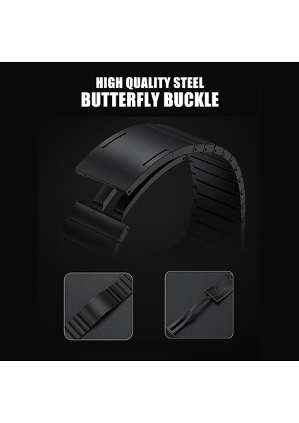 Apple Watch 10 46MM/ULTRA 2/ultra 49MM/9 8 7 45MM/SE (2023) Se (2022) Se 6 5 4 44MM/3 2 1 42MM Titanyum Alaşımlı Metal Kayış - Gümüş (Yurt Dışından) indirimleri