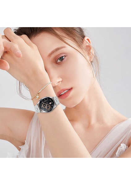 Fossil Gen 5 Carlyle Moda Paslanmaz Çelik Saat Kayışı Çizgileri Tasarım Yedek Kayış-Gümüş (Yurt Dışından) indirimleri