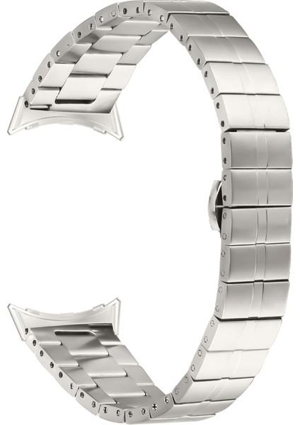 Google Pixel Watch 3 41 Mm/watch 2/pixel Watch Paslanmaz Çelik Saat Kayışı Yedek Bilek Bandı - Titanyum (Yurt Dışından)