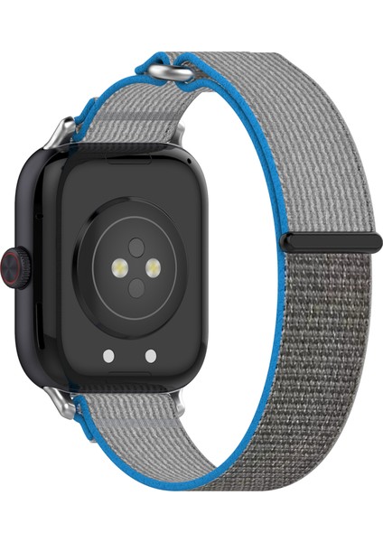 Vivo Watch Gt Örgülü Bileklik Naylon Spor Döngü Saat Kayışı - Mavi + Gri (Yurt Dışından)