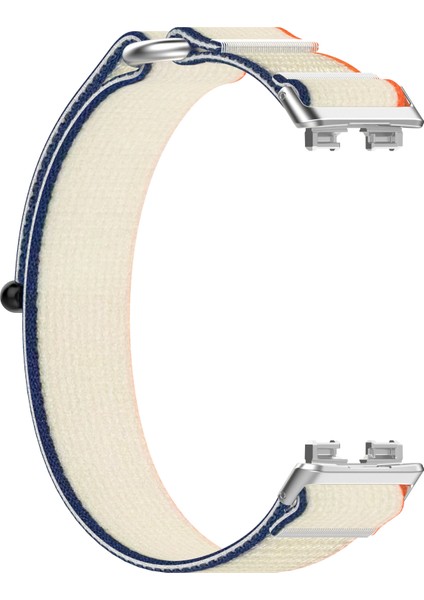 Huawei Band 10/band 10 Nfc/band 9/band 9 Nfc/band 8/band 8 Nfc Kayış Naylon Spor Döngü Saat Kayışları - Turuncu + Bej (Yurt Dışından) fırsatları