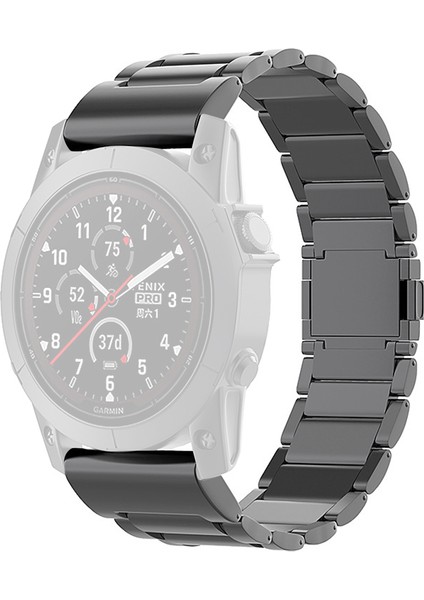 Garmin Fenix 7/forerunner 965/955/945/935 Saat Kayışı 22 mm Manyetik Tokalı Metal Titanyum Alaşımlı Kayış-Siyah (Yurt Dışından)