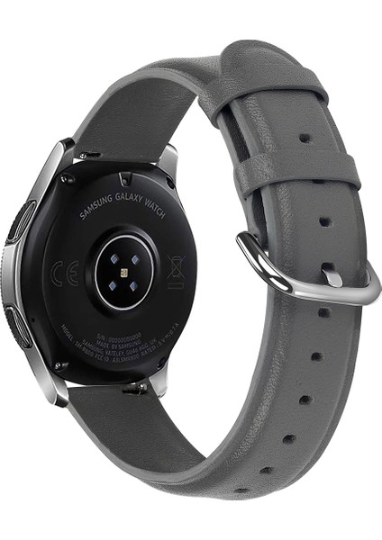 Samsung Galaxy Watch 42MM Için 20MM Orijinal Deri Akıllı Saat Yedek Kayışı - Gri (Yurt Dışından) fiyatları