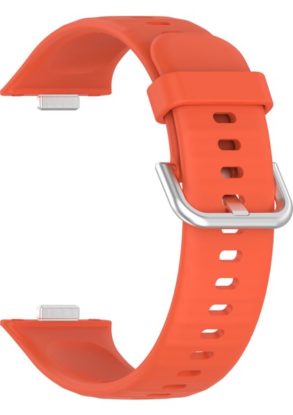 Huawei Watch Fit 3 Saat Bandı Için Kalebol Yumuşak Silikon Ayarlanabilir Bilek Kayışı - Turuncu (Yurt Dışından) fiyatları