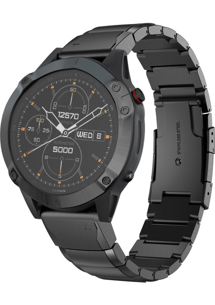 Garmin Fenix 6x Paslanmaz Çelik Saat Kayışı 1 Boncuklu Yedek Bilek Kayışı - Siyah (Yurt Dışından) fiyatları