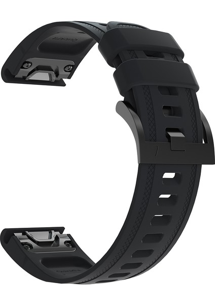 Garmin Fenix 7s/6s Pro/6s/6x/6/5s Plus/5s/ınstinct 2s Için Silikon Akıllı Saat Kayışı Yedeği - Siyah (Yurt Dışından)