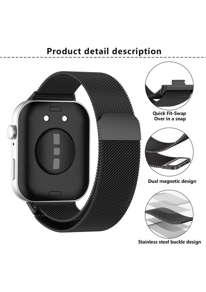 Huawei Watch Fit 3 Milanese Paslanmaz Çelik Saat Kayışı Manyetik Bilek Kayışı - Gümüş (Yurt Dışından) fiyatları