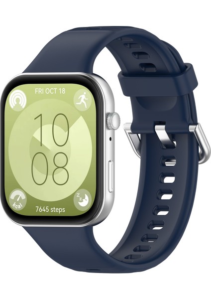 Huawei Watch Fit 3 Saat Bandı Için Kalebol Yumuşak Silikon Ayarlanabilir Bilek Kayışı - Gece Mavisi (Yurt Dışından) fırsatları