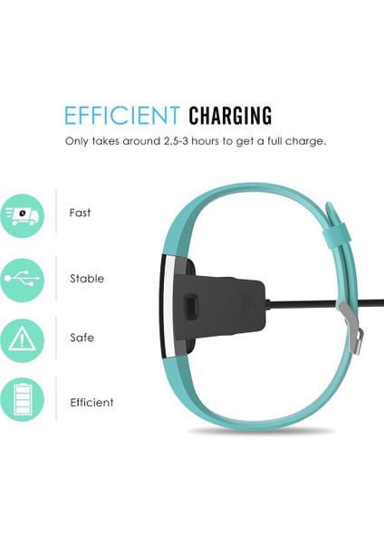 Fitbit Charge 2 Akıllı Bileklik Için Yedek USB Şarj Kablosu Cradle Dock Adaptörü (Yurt Dışından) fırsatları